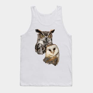 Owl and Barn Owl Tank Top